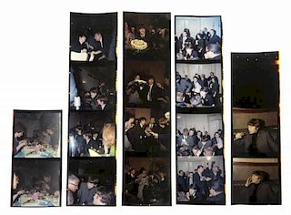 THE BEATLES GROUP OF TRANSPARENCIES FROM AN EVENT