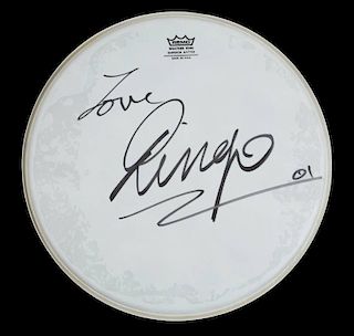 RINGO STARR SIGNED DRUMHEAD