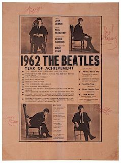 THE BEATLES SIGNED POSTER