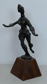 GROSS, Chaim. Bronze Sculpture of a Dancer.