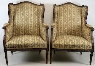 Pair of Finely Carved 19th Century Louis XVI Style
