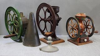 Lot of 3 Antique Coffee Grinders.