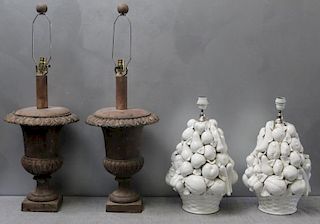 Two Pairs of Decorative Table Lamps.