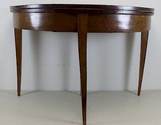Antique Continental Flip Top Card Table.