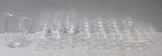 BACCARAT. Approx. 43 Pieces of Stemware.