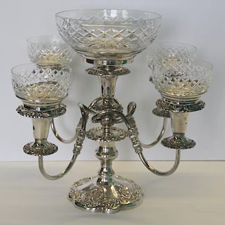 SILVER-PLATED. Sheffield Silver Co. Epergne.