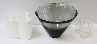 Midcentury Art Glass Lot Including Alvar Aalto
