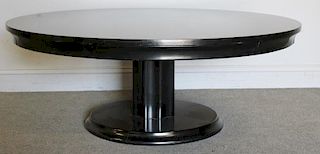 Midcentury Karpen Black Lacquered Coffee Table.