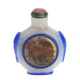 Chinese Peking glass snuff bottle