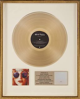 NANCY WILSON "GOLD" RECORD AWARD
