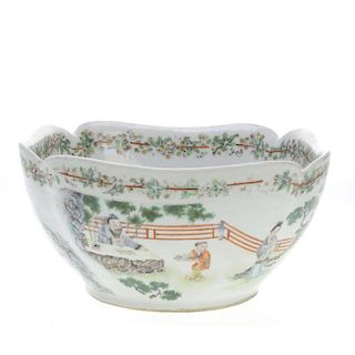 Chinese famille vert porcelain bowl
