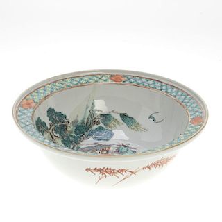 Chinese famille vert porcelain bowl