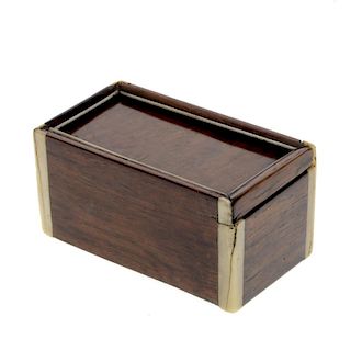Chinese Huanghuali and bone jewelry box