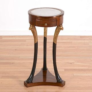 Continental Empire parcel gilt mahogany side table