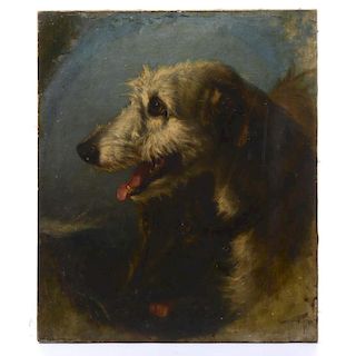 Attributed to Edwin Landseer, dog painting