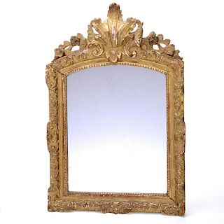 Regence giltwood wall mirror