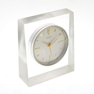 Vintage Hermes alarm clock by Luxor of Switzerland
