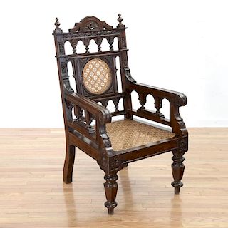 French Colonial rosewood armchair