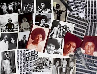 MICHAEL JACKSON ASSORTED PHOTOGRAPHS AND NEGATIVES
