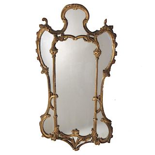 George II giltwood pier mirror