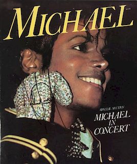 MICHAEL JACKSON SIGNED BOOKLET