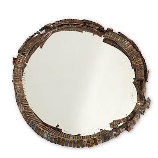 Line Vautrin talosel mirror, pre-restoration
