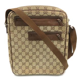 Gucci GG SHW Shoulder Bag Canvas Brown