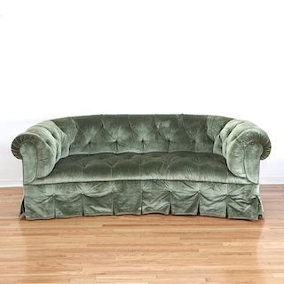 Nice button tufted kidney-shape parlor sofa