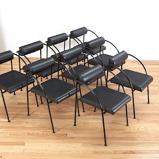 Set (10) Shiro Kuramata style armchairs