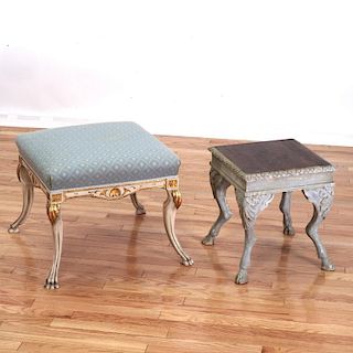 (2) Italian Neo-classical style painted stools
