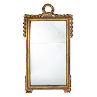 Louis XVI giltwood pier mirror