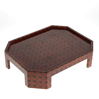 Karl Springer Batik lacquered tray