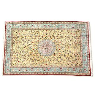 Persian silk carpet