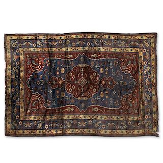 Antique Turkish silk carpet