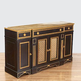 Maison Jansen style ormolu mounted lacquer cabinet