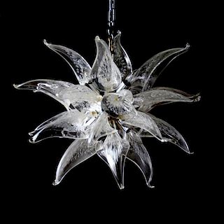 Murano glass floral sputnik chandelier