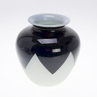 Rare Walter Dorwin Teague glass vase