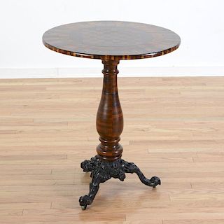 Continental tilt top inlaid games table