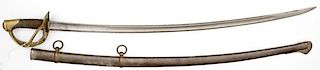 French 1822 Cavalry Officer's Sword and Scabbard 