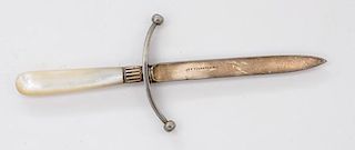 J.E. Caldwell & Co. Pearl-Handled Dagger, a Contemporary Conversion 