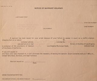 ELVIS PRESLEY ARREST WARRANT AND LAWYER'S NOTE