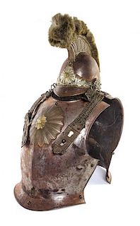 A Suit of Napoleon III Carabinier Parade Armor Height of breast plate 15 1/2 inches.