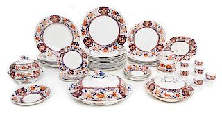 * A Booths Porcelain Partial Dinner Service Diameter of bowl 10 1/2 inches.