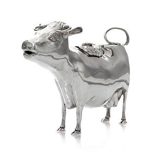 * A George V Silver Creamer, William Comyns & Son, London, 1920, in the form of a dairy cow.