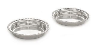 * A Pair of American Silver Nut Dishes, Revere Silversmiths, Brooklyn, NY, each of circular form.