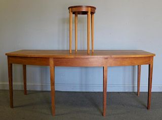 Moser Cherrywood Bowfront Desk and End Table