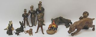 Vienna Bronze Grouping of 11 Pieces.