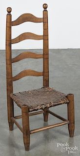 Child's ladderback chair, late 19th c., 28 1/4'' h.