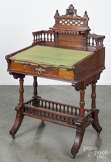 Victorian mahogany lady's writing desk, 45 3/4'' h., 26'' w.