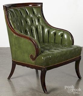 Classical style mahogany armchair.